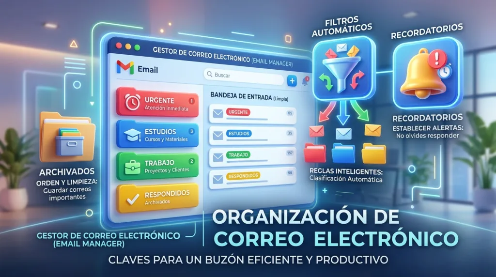 Correo electrónico para estudiantes y profesionales: cómo usarlo de forma organizada Correo electrónico