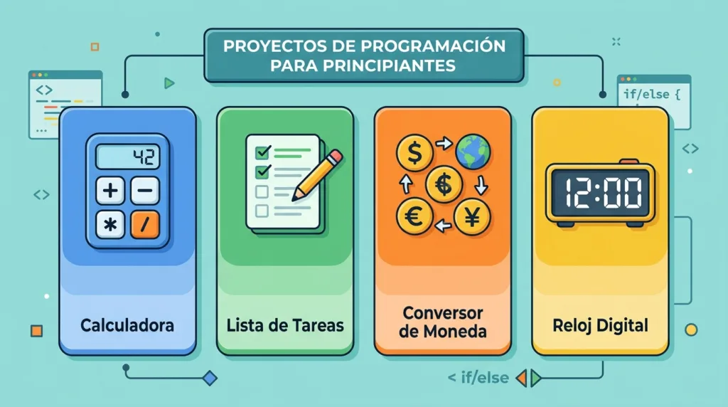 Primer proyecto de programación: ideas sencillas para practicar lo que aprendes proyecto